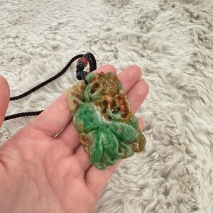 Hand Carved Jade Pendant